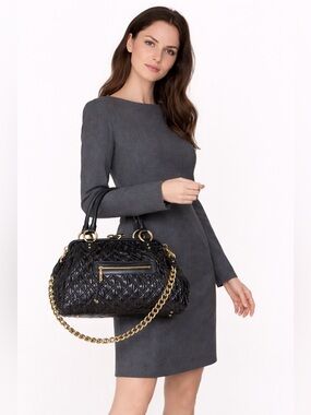 Marc Jacobs Y2K Quilted Leather Bag with Gold Chain (Stam-style)